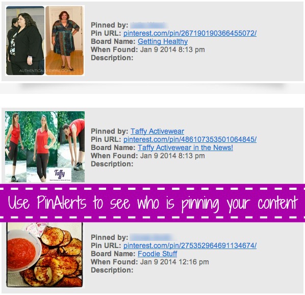 Use PinAlerts to see who is pinning your images